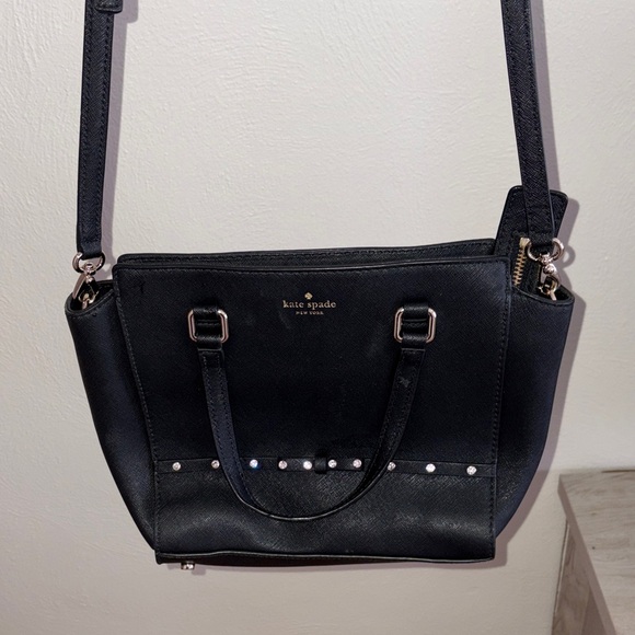 kate spade Handbags - Kate Spade Black Studded Crossbody Bag